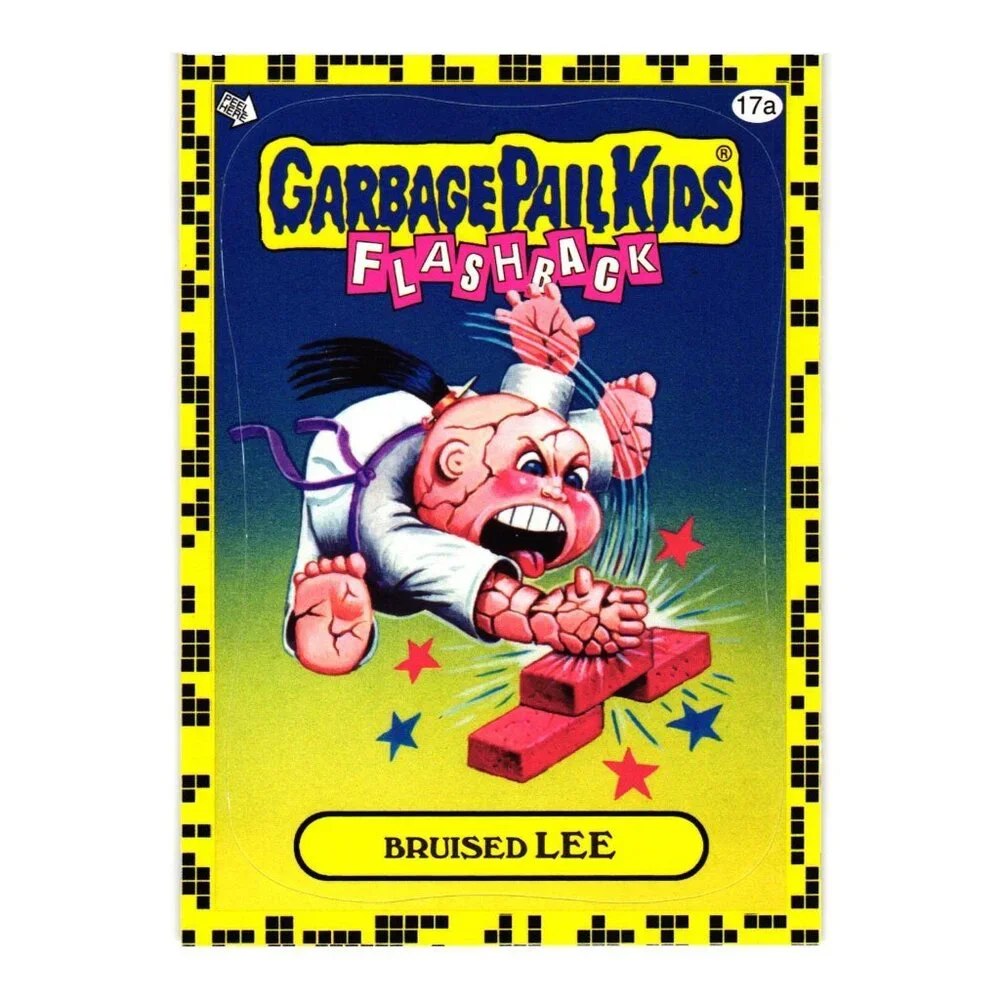 Garbage Pail Kids Flashback Bruised Lee Trading Card 17a Sticker Collectable